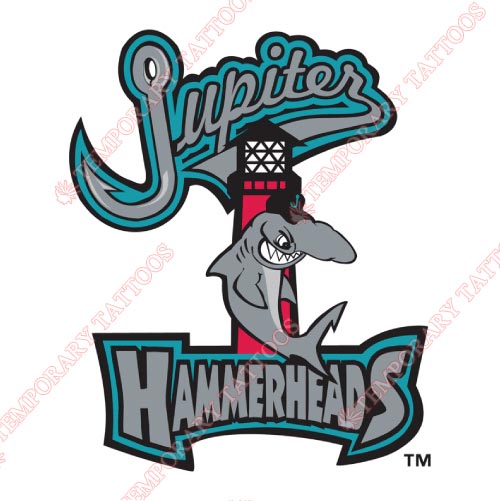 Jupiter Hammerheads Customize Temporary Tattoos Stickers NO.7912